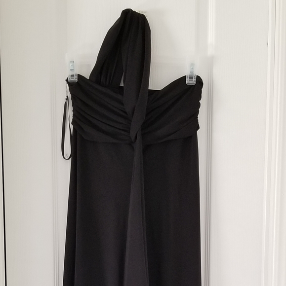 Semi-formal asymmetrical black dress - Picture 1 of 5